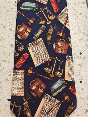 Legal-Themed‎ Law School Attorney Men's Tie